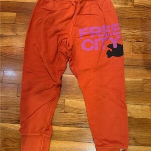 freecity Vibrant Orange Joggers